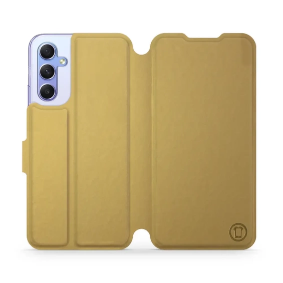 Hülle für Samsung Galaxy A34 5G - Farbe Gold&Orange