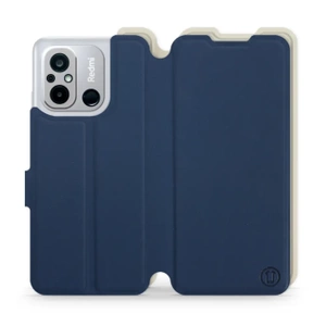 Hülle für Xiaomi Redmi 12C - Farbe Marineblau mit Platin