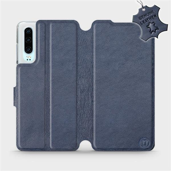 Hülle für Huawei P30 - Farbe Blue Leather