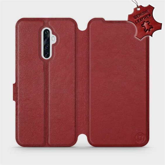 Hülle für OPPO Reno 2Z - Farbe Dark Red Leather