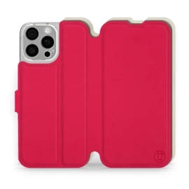 Hülle für Apple iPhone 16 Pro Max - Farbe Rot mit Platin