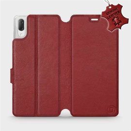 Hülle für Sony Xperia L3 - Farbe Dark Red Leather