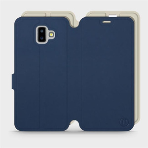 Hülle für Samsung Galaxy J6 Plus 2018 - Farbe Marineblau mit Platin