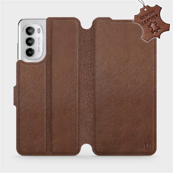 Hülle für Motorola Moto G82 5G - Farbe Brown Leather