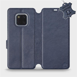 Hülle für Huawei Mate 20 Pro - Farbe Blue Leather