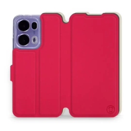 Hülle für OPPO Reno 13 Pro - Farbe Rot mit Platin