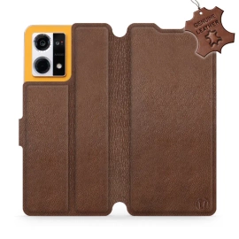 Hülle für Oppo Reno 7 4G - Farbe Brown Leather
