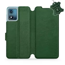 Hülle für Motorola Moto E13 - Farbe Green Leather