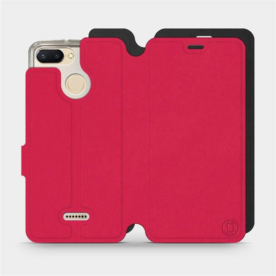 Hülle für Xiaomi Redmi 6 - Farbe Rot mit Schwarz