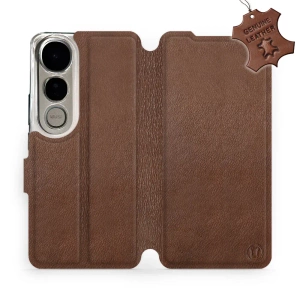 Hülle für Vivo V50 Lite - Farbe Brown Leather