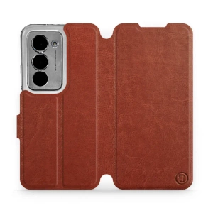 Hülle für Xiaomi Redmi 15 5G - Farbe Brown&Orange