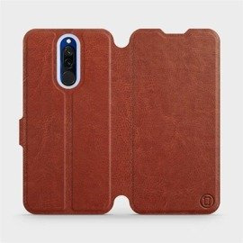 Hülle für Xiaomi Redmi 8 - Farbe Brown&Orange