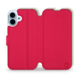 Hülle für Apple iPhone 17 - Farbe Rot mit Platin