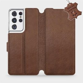 Hülle für Samsung Galaxy S21 Ultra - Farbe Brown Leather