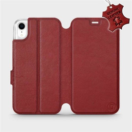 Hülle für Apple iPhone XR - Farbe Dark Red Leather