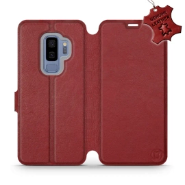 Hülle für Samsung Galaxy S9 Plus - Farbe Dark Red Leather