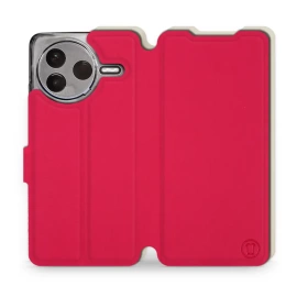 Hülle für Xiaomi POCO F7 Pro 5G - Farbe Rot mit Platin