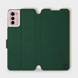 Hülle für Motorola Moto G42 - Farbe Grün mit Platin