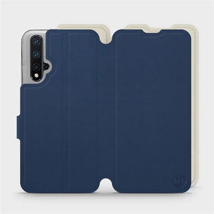 Hülle für Huawei Honor 20 - Farbe Marineblau mit Platin