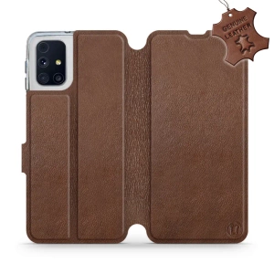 Hülle für Samsung Galaxy M31s - Farbe Brown Leather