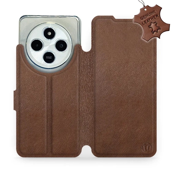 Hülle für Xiaomi Redmi 14C - Farbe Brown Leather