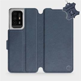 Hülle für OPPO Reno 5 Z - Farbe Blue Leather