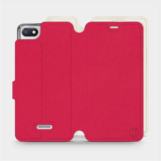 Hülle für Xiaomi Redmi 6A - Farbe Rot mit Platin