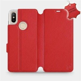 Hülle für Xiaomi Mi A2 - Farbe Red Leather