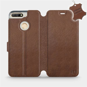 Hülle für Huawei Honor 7A - Farbe Brown Leather