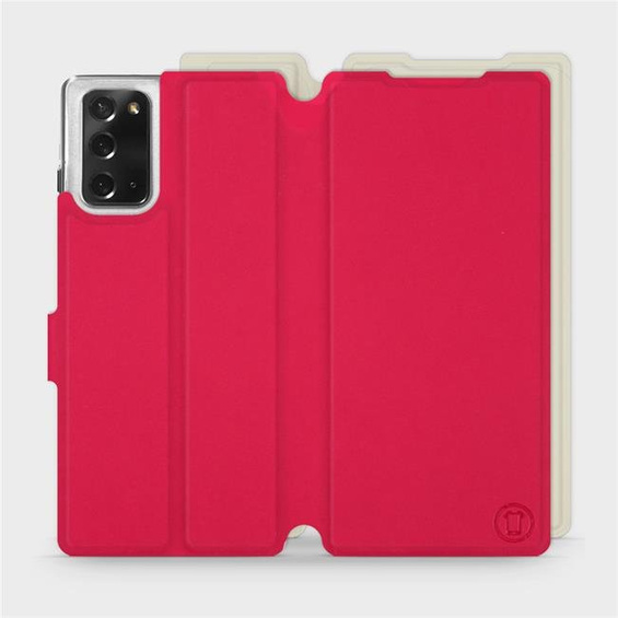 Hülle für Samsung Galaxy Note 20 - Farbe Rot mit Platin