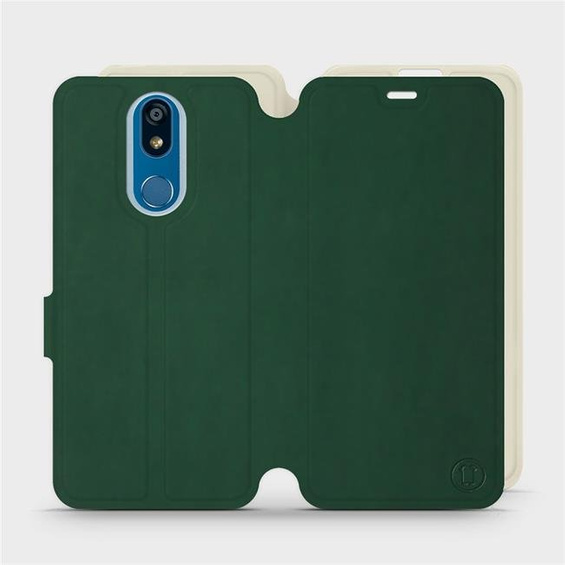 Hülle für LG K40 - Farbe Grün mit Platin