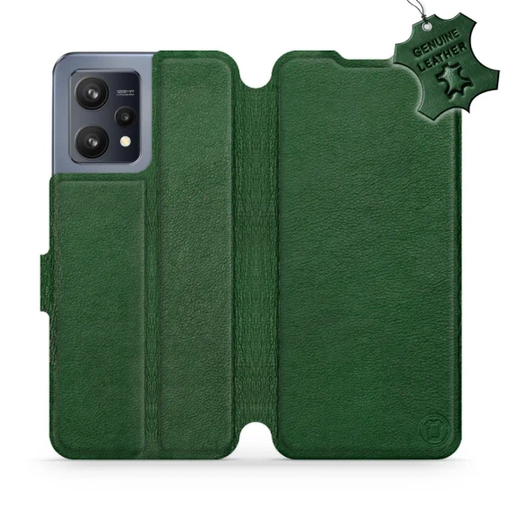 Hülle für Realme 9 - Farbe Green Leather