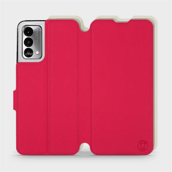 Hülle für Realme GT Master Edition - Farbe Rot mit Platin