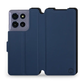Hülle für Motorola Moto G86 5G - Farbe Marine mit Schwarz