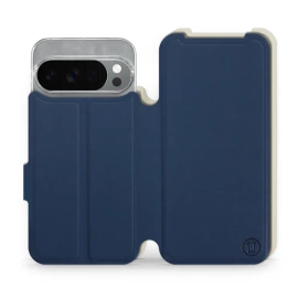 Hülle für Google Pixel 10 Pro - Farbe Marineblau mit Platin