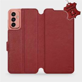 Hülle für Samsung Galaxy M13 - Farbe Dark Red Leather