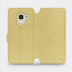 Hülle für Samsung Galaxy J6 2018 - Farbe Gold&Orange