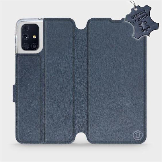 Hülle für Samsung Galaxy M31s - Farbe Blue Leather