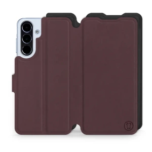 Hülle für Samsung Galaxy A56 5G - Farbe Burgund mit Schwarz