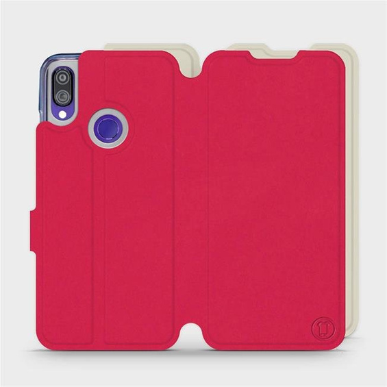 Hülle für Xiaomi Redmi Note 7 - Farbe Rot mit Platin