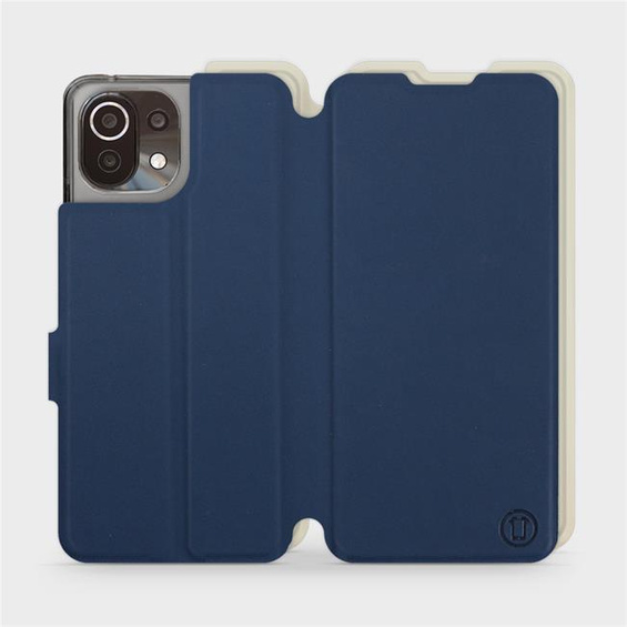 Hülle für Xiaomi 11 Lite 5G NE - Farbe Marineblau mit Platin