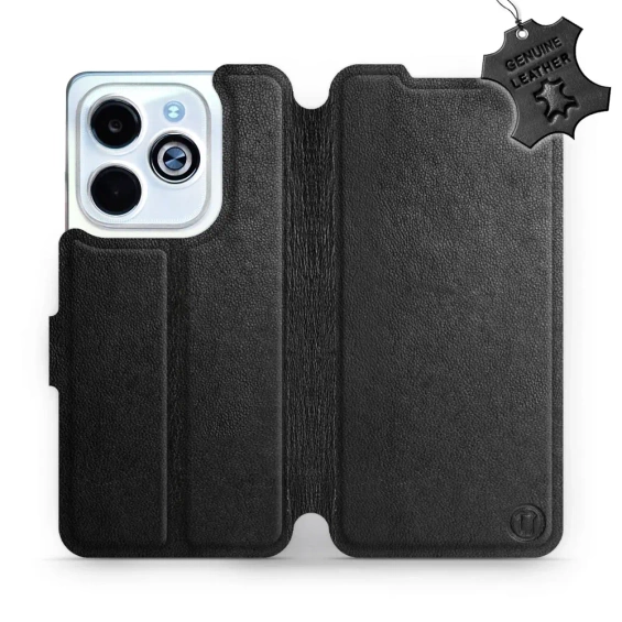 Hülle für Infinix HOT 40i - Farbe Black Leather