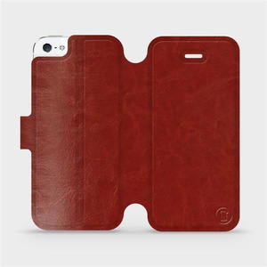 Hülle für Apple iPhone 5s - Farbe Brown&Orange