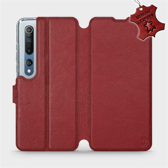 Hülle für Xiaomi Mi 10 - Farbe Dark Red Leather