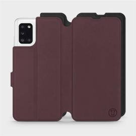 Hülle für Samsung Galaxy A31 - Farbe Burgund mit Schwarz