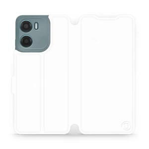 Hülle für Motorola Moto E15 - Farbe White&Orange