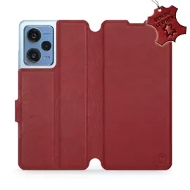 Hülle für Xiaomi Redmi Note 12 Pro Plus 5G - Farbe Dark Red Leather