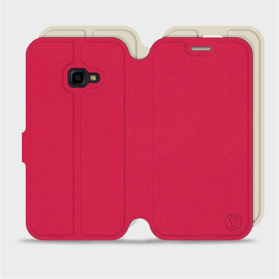 Hülle für Samsung Galaxy Xcover 4 - Farbe Rot mit Platin