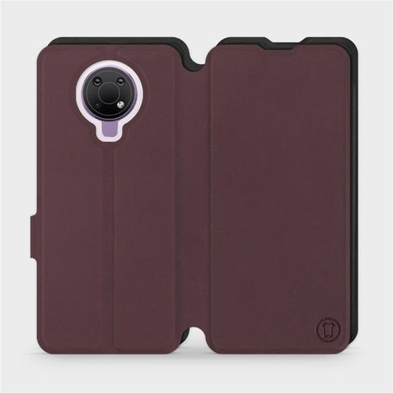 Hülle für Nokia G10 - Farbe Burgund mit Schwarz