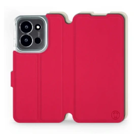 Hülle für Xiaomi Poco C85 5G - Farbe Rot mit Platin